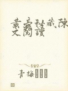 黄帝秘藏陈启全文阅读