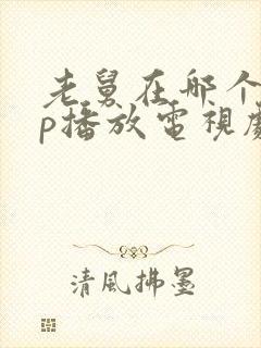 老舅在哪个app播放电视剧