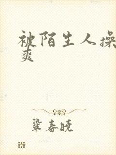 被陌生人操的好爽