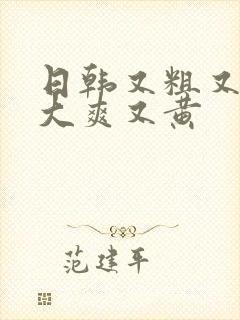 日韩又粗又猛又大爽又黄