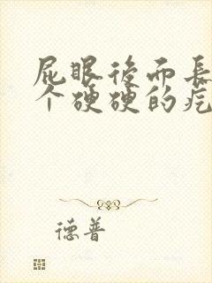 屁眼后面长了一个硬硬的疙瘩