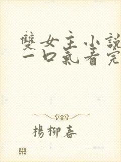 双女主小说全文一口气看完封面