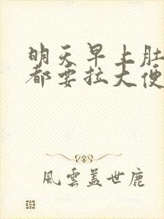 明天早上肚子疼都要拉大便正常吗