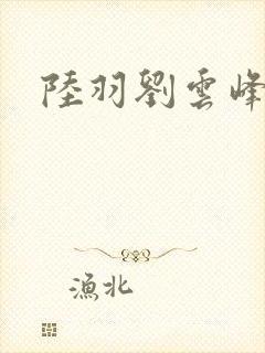 陆羽刘云峰封面