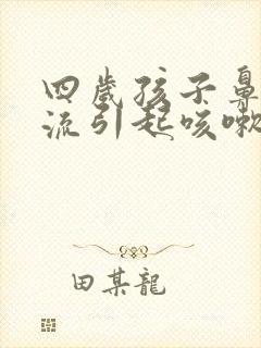 四岁孩子鼻涕倒流引起咳嗽用什么药