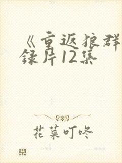 《重返狼群》纪录片12集