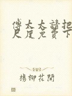 傅太太请把握好尺度免费下载txt