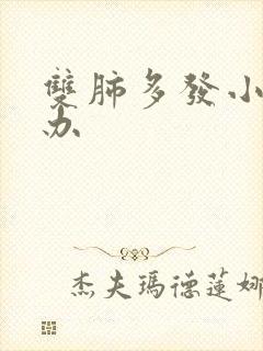 双肺多发小结节办