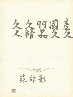 久久99国产成人精品久久久封面