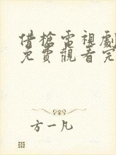 借枪电视剧全集免费观看完整版