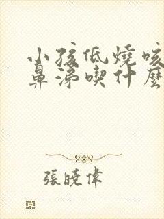 小孩低烧咳嗽流鼻涕吃什么药