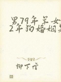 男79年羊女82年狗婚姻是否相配