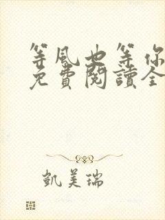 等风也等你小说免费阅读全文封面