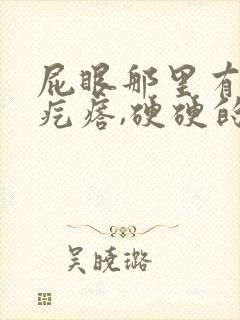 屁眼那里有一个疙瘩,硬硬的疼