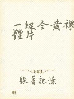 一级全黄裸体裸体片