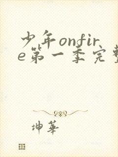 少年onfire第一季完整版免费