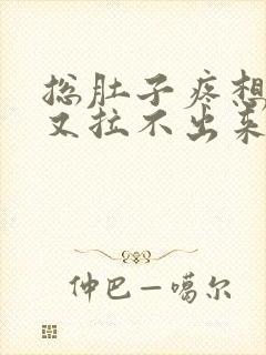 总肚子疼想拉屎又拉不出来怎么回事