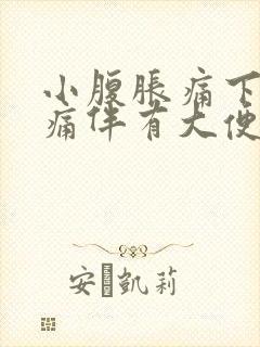 小腹胀痛下坠疼痛伴有大便感