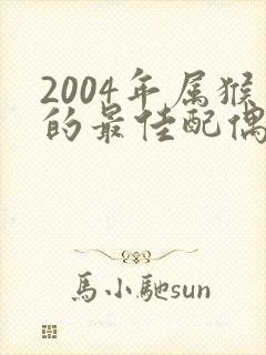 2004年属猴的最佳配偶属相