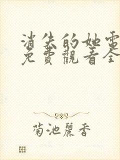 消失的她电视剧免费观看全集