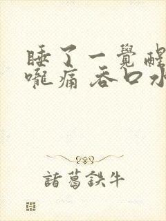 睡了一觉醒来喉咙痛 吞口水都痛封面