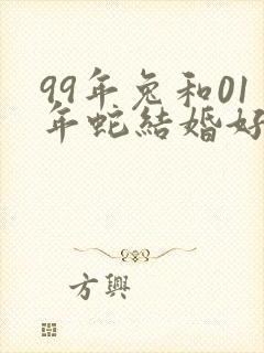 99年兔和01年蛇结婚好不好
