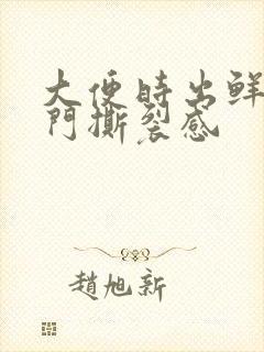 大便时出鲜血肛门撕裂感