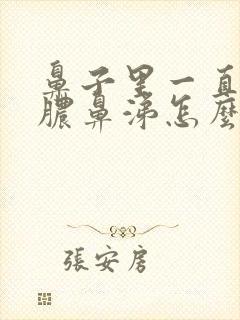 鼻子里一直有黄脓鼻涕怎么办封面