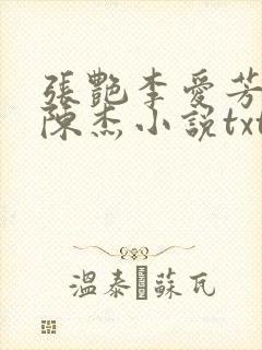 张艳李爱芳女婿陈杰小说txt