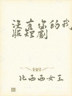 没有你的我完整版短剧封面