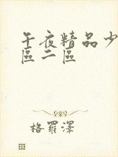 午夜精品少妇一区二区