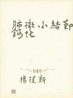 肺微小结节部分钙化