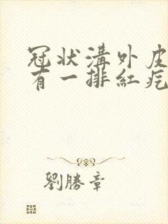 冠状沟外皮边缘有一排红疙瘩痒