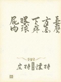 屁眼下方长了个肉球疼怎么回事