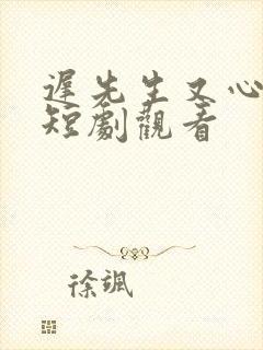 迟先生又心动了短剧观看