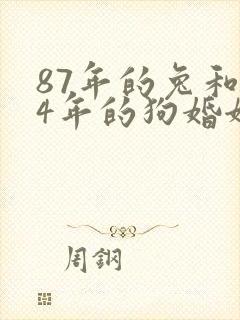 87年的兔和94年的狗婚姻相配吗