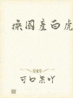 操国产白虎逼