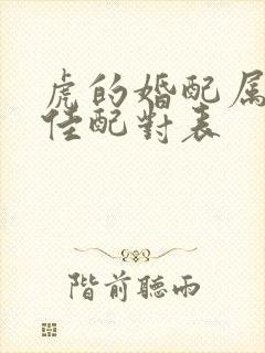 虎的婚配属相最佳配对表