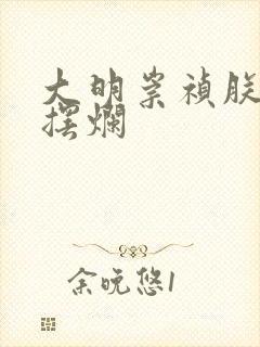 大明崇祯朕只想摆烂