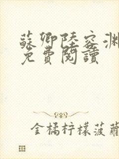 苏卿陆容渊小说免费阅读封面