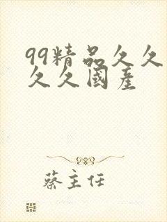 99精品久久久久久国产封面