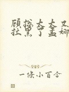 顾总太太又把您拉黑了孟娜短剧全集在线观看