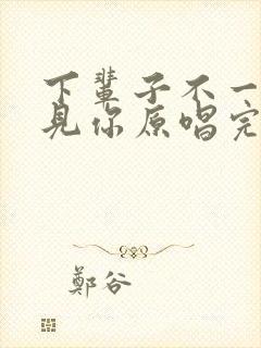 下辈子不一定遇见你原唱完整版