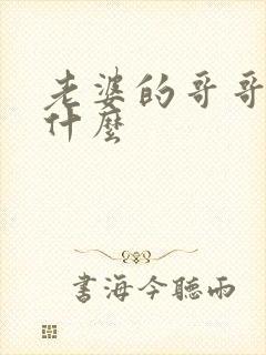 老婆的哥哥我叫什么