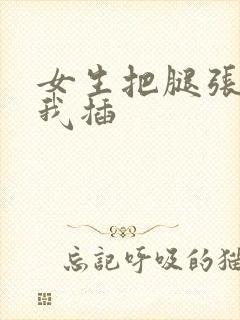 女生把腿张开让我插封面