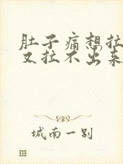 肚子痛想拉粑粑又拉不出来什么原因