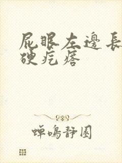 屁眼左边长了个硬疙瘩