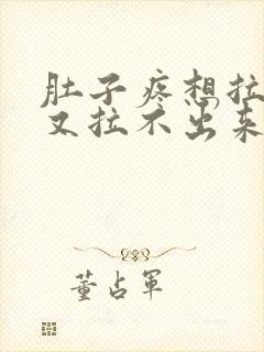 肚子疼想拉大便又拉不出来是什么原因