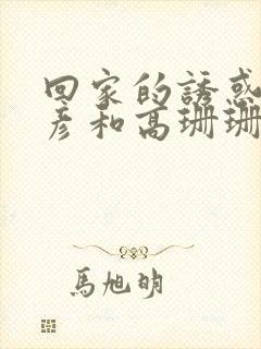 回家的诱惑高文彦和高珊珊封面