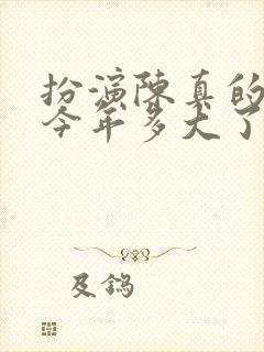 扮演陈真的演员今年多大了